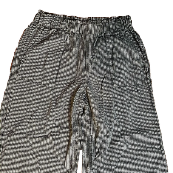 navy and white stripe size xs time & tru wide leg pants - Picture 3 of 4